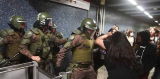 Represión y vandalismo
