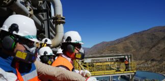 Seremi de Minería y Delegado Presidencial de Choapa visitan faena de Minera Los Pelambres