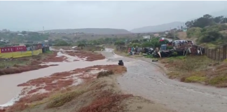 Personas aisladas, cortes de rutas, viviendas afectadas y albergues habilitados como resultado de paso de sistema frontal en Choapa