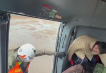 Carabineros intensifica monitoreo aéreo en el Embalse La Paloma para detectar personas aisladas por el sistema frontal