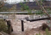 Temporal provoca colapso parcial del histórico Muelle Viejo de Illapel