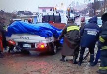 Camión cae a un barranco en Las Majaditas por terreno resbaladizo tras las lluvias